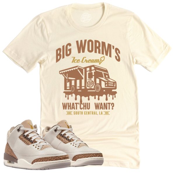 BW's Ice Cream Shop Shirt Retro Air Jordan 3 Palomino Sneaker Match Tee Jezsport.com