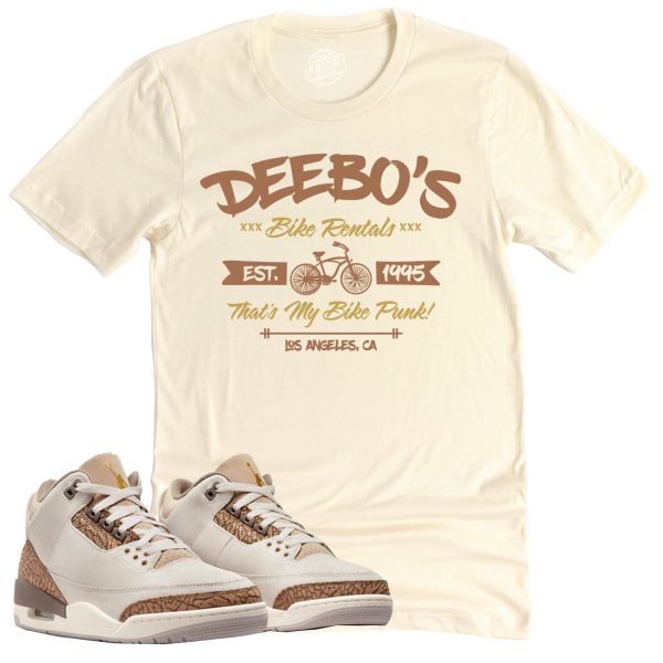 Deebo's Bike Shop Shirt, Retro Air Jordan 3 Palomino Sneaker Match Tee Jezsport.com