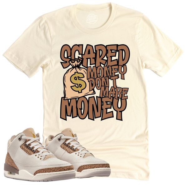 Scared Money Shirt, Retro Air Jordan 3 Palomino Sneaker Match Tee Jezsport.com