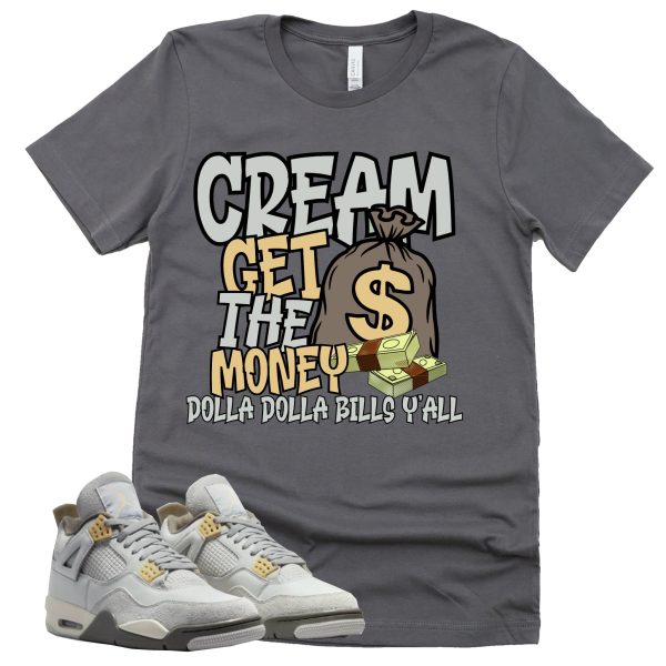 Cream Shirt Retro Air Jordan 4 Craft Photon Dust Sneaker Match Tee Jezsport.com