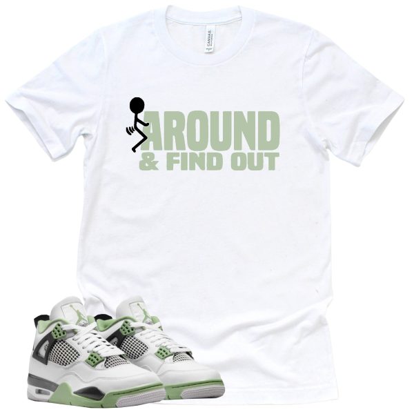 Find Out Shirt Retro Air Jordan 4 Oil Green Sneaker Match Tee Jezsport.com