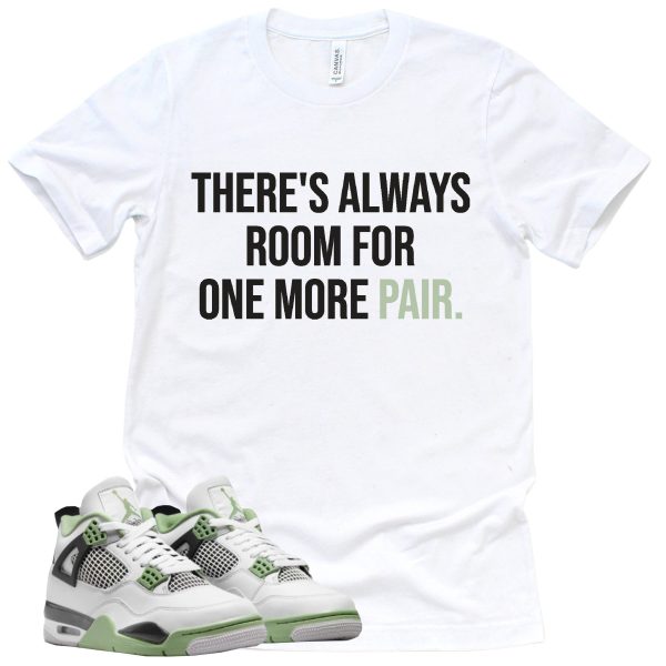 One More Pair Shirt Retro Air Jordan 4 Oil Green Sneaker Match Tee Jezsport.com