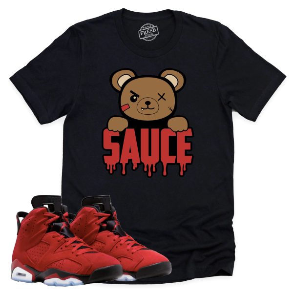 Sauce Shirt Retro Air Jordan 6 Toro Bravo Sneaker Match Tee Jezsport.com