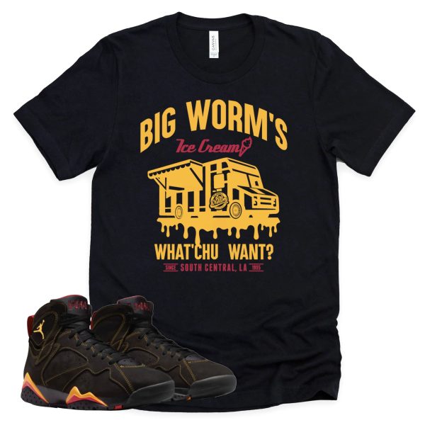 BW Ice Cream Shop Shirt Retro Air Jordan 7 Citrus Sneaker Match Tee Jezsport.com