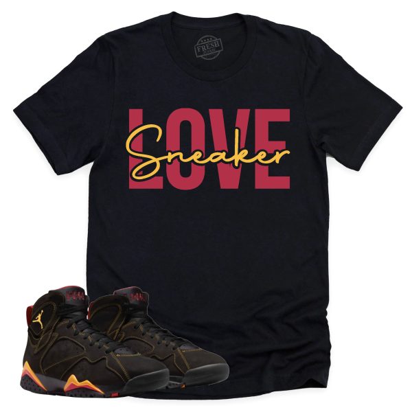 Sneaker Love Shirt Retro Air Jordan 7 Citrus Sneaker Match Tee Jezsport.com