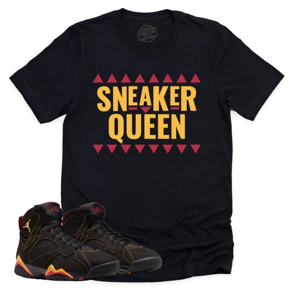 Sneaker Queen Shirt Retro Air Jordan 7 Citrus Sneaker Match Tee Jezsport.com