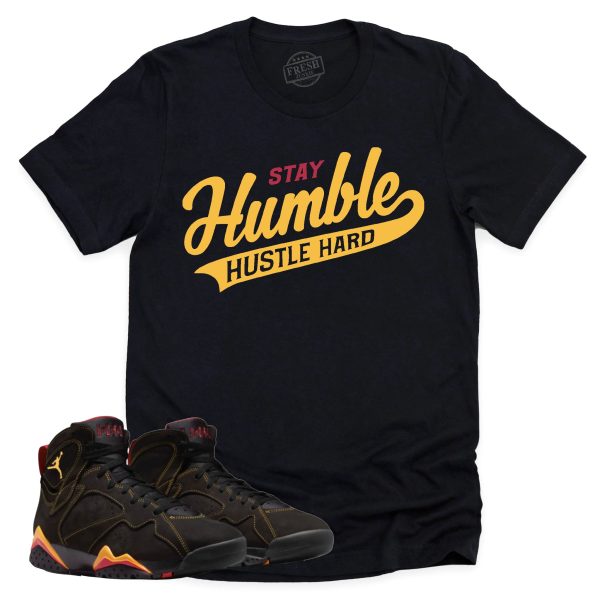 Stay Humble Shirt Retro Air Jordan 7 Citrus Sneaker Match Tee Jezsport.com