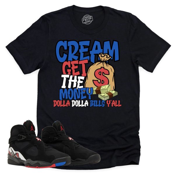 Cream Shirt, Air Jordan 8 Playoffs Sneaker Match Tee Jezsport.com