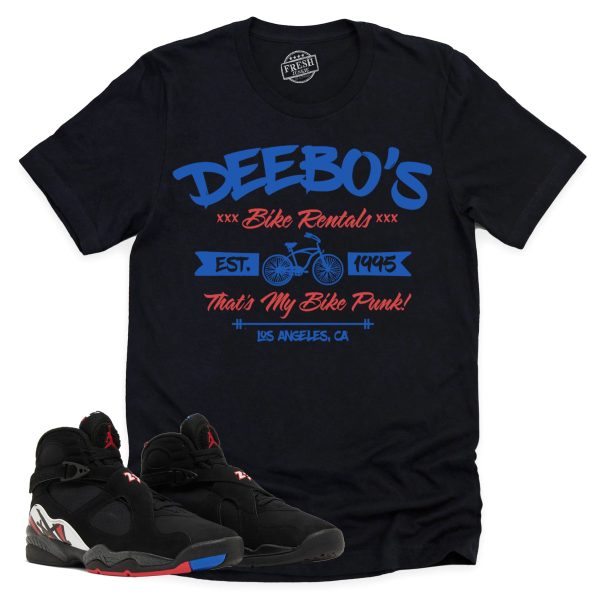 Deebo's Bike Shop Shirt, Air Jordan 8 Playoffs Sneaker Match Tee Jezsport.com