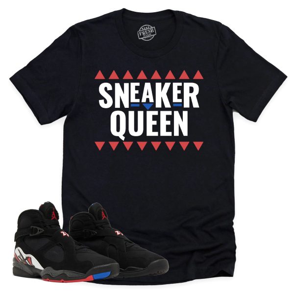 Sneaker Queen Shirt, Air Jordan 8 Playoffs Sneaker Match Tee Jezsport.com