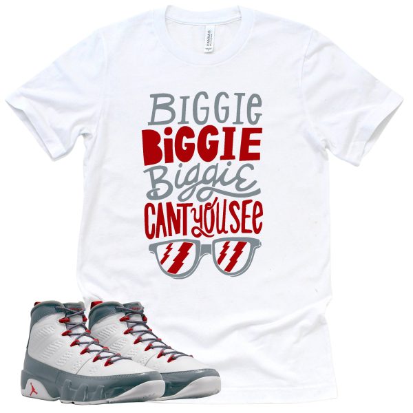 Can't You See Shirt Retro Air Jordan 9 Fire Red Sneaker Match Tee Jezsport.com