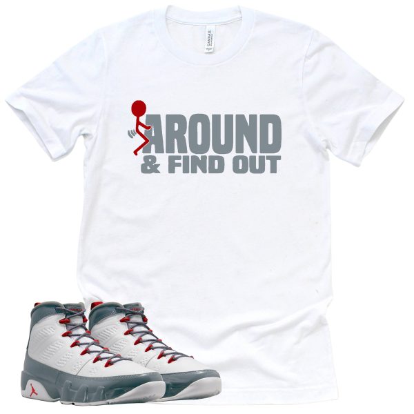 Find Out Shirt Retro Air Jordan 9 Fire Red Sneaker Match Tee Jezsport.com