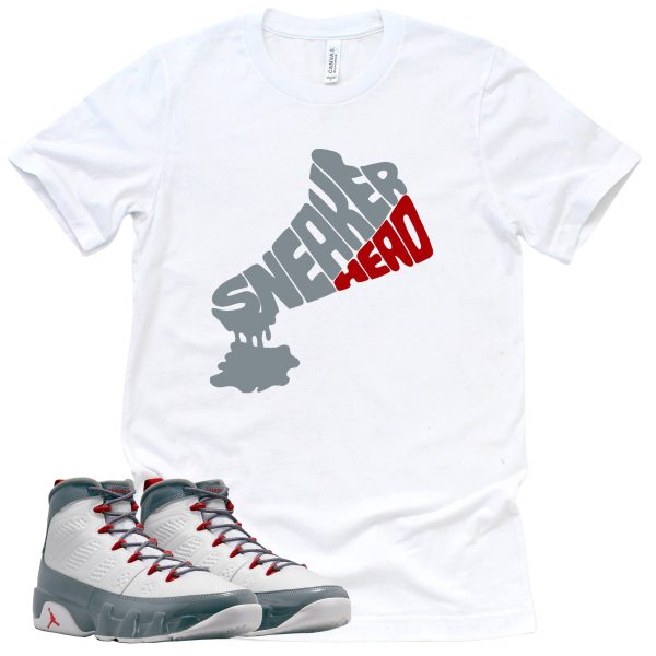 Dripping Sneakerhead Shirt Retro Air Jordan 9 Fire Red Sneaker Match Tee Jezsport.com