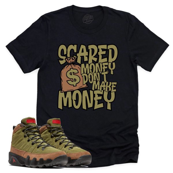 Scared Money Shirt Retro Air Jordan 9 NRG Beef And Broccoli Sneaker Match Tee Jezsport.com