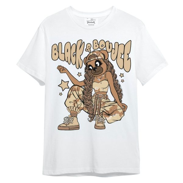 Desert Camo 3s Shirt - Boujee Girls Bear Unisex Shirt Matching Jordan Shirt Jezsport.com