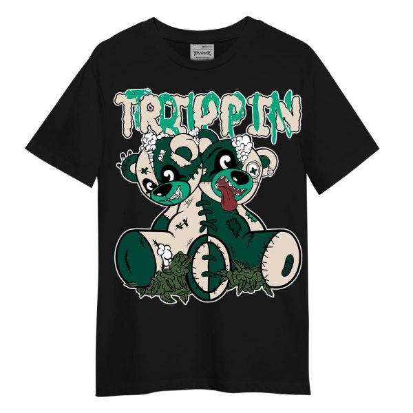 Oxidized Green 4s Shirt - Trippin Bear Shirt Unisex Matching Jordan Shirt Jezsport.com