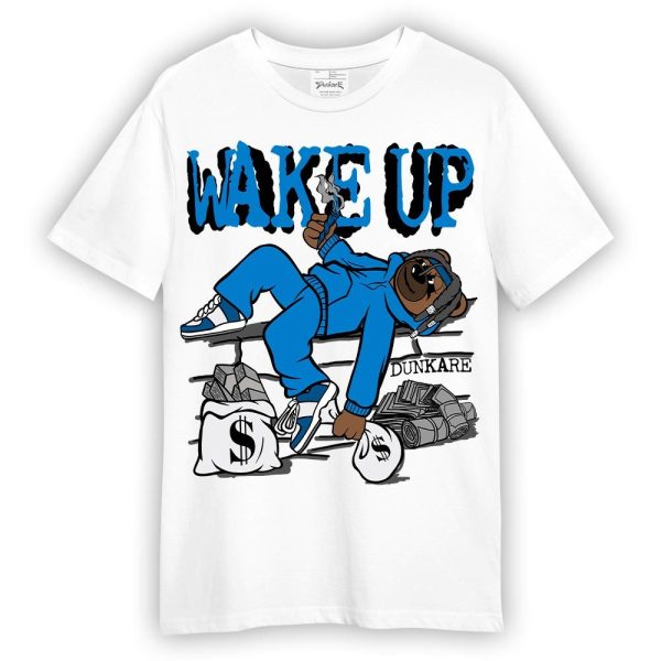 Industrial Blue 4s Shirt - Wakeup Bear Shirt Unisex Matching Jordan Shirt Jezsport.com