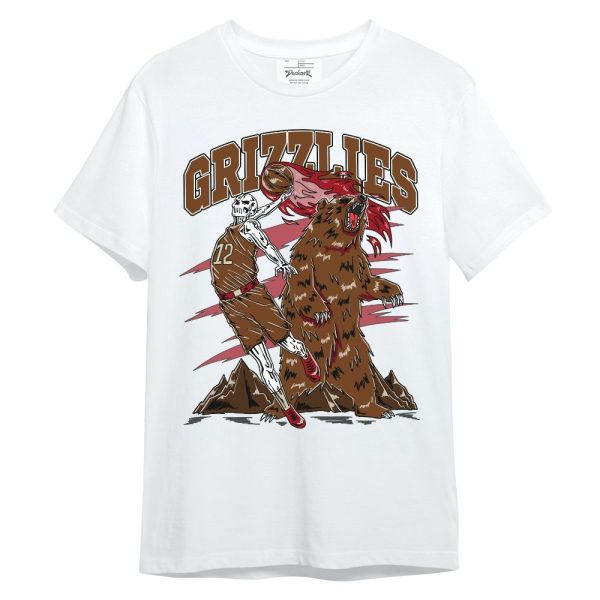 Archaeo Brown 5s Shirt - Grizzly Bear Skeleton Unisex Shirt Matching Jordan Shirt Jezsport.com