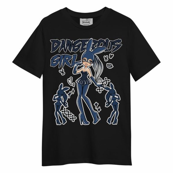 Midnight Navy 4s Shirt - Dangerous.Girl Unisex Shirt Matching Jordan Shirt Jezsport.com