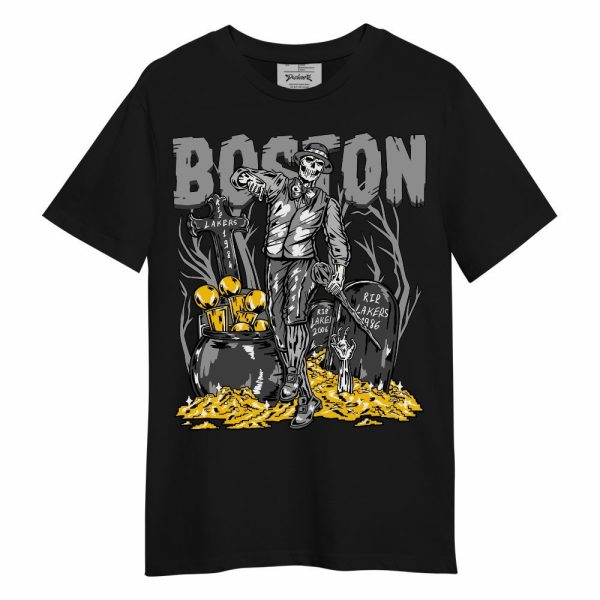 Black Wolf Grey 12s Shirt - Goldrush Skeleton Unisex Shirt Matching Jordan Shirt Jezsport.com