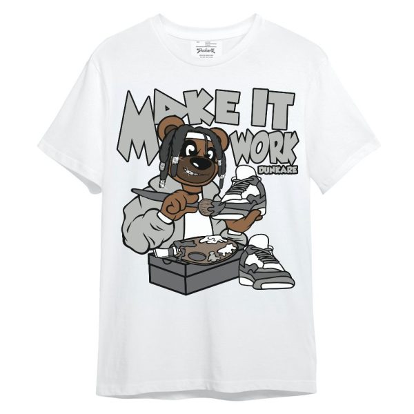 Paris Cement Grey 4s Shirt - Pull It Off Bear Unisex Shirt Matching Jordan Shirt Jezsport.com