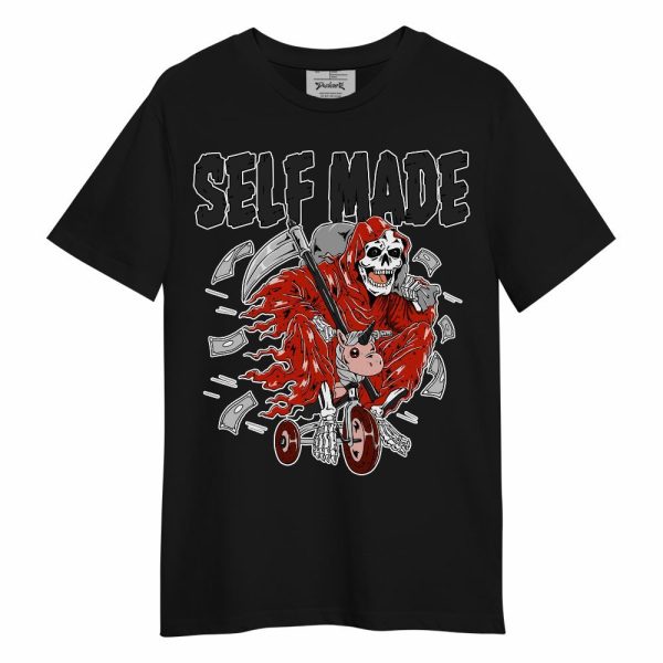 Red Cement 4s Shirt - Self Make Skeleton Unisex Shirt Matching Jordan Shirt Jezsport.com