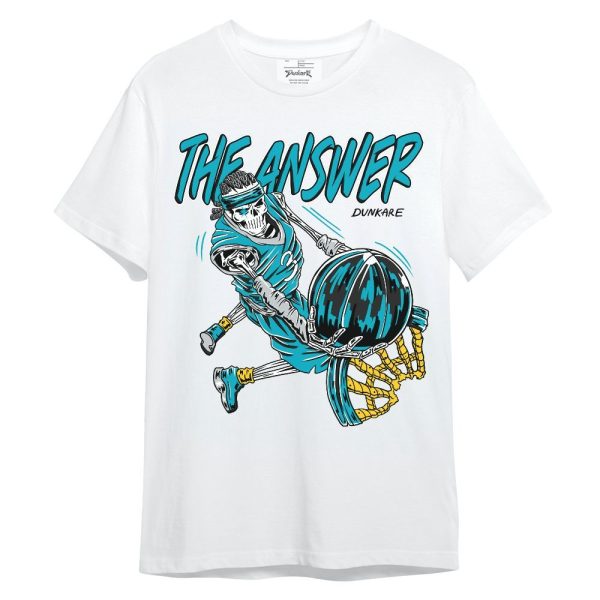 Retro Aqua 5s Shirt - The Answer Skeleton Unisex Shirt Jezsport.com