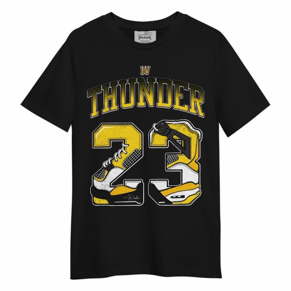 Retro Thunder 4s Shirt, Number 23 4s Unisex Shirt Matching Jordan Shirt Jezsport.com