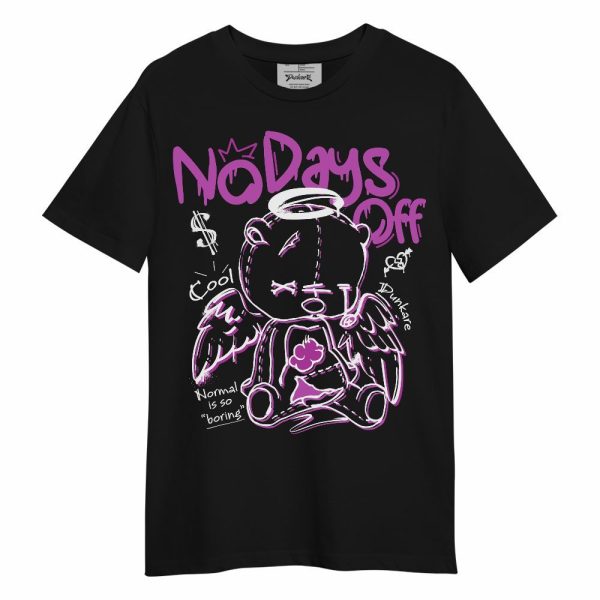 Hyper Violet 4s Shirt, No Days Off Unisex Shirt Matching Jordan Shirt Jezsport.com