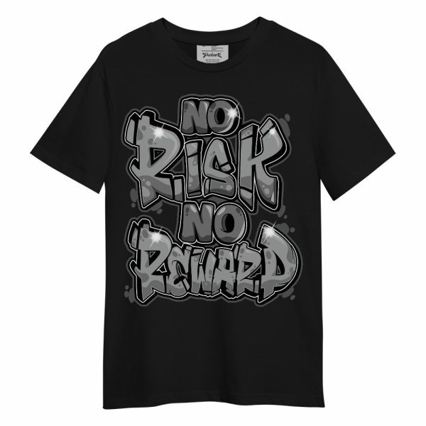 Black Wolf Grey 12s Shirt - No Risks No Reward Unisex Shirt Matching Jordan Shirt Jezsport.com