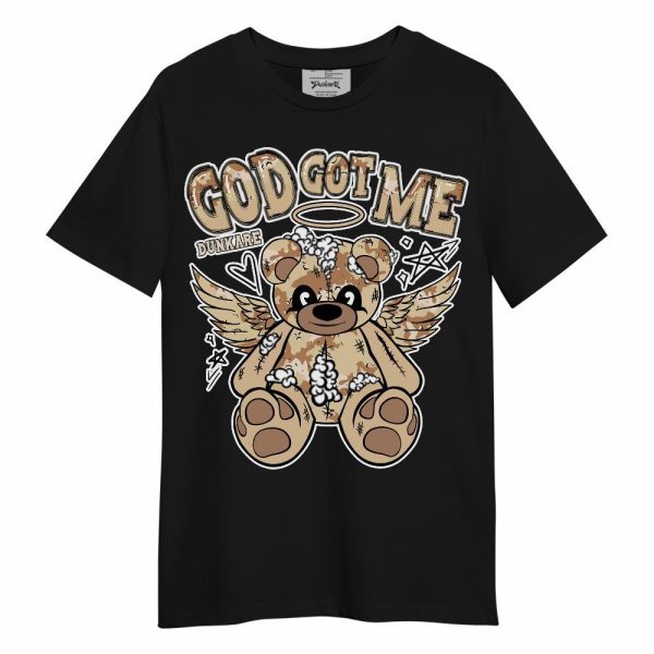 Desert Camo 3s Shirt - Gods Guides Me Bear Unisex Shirt Matching Jordan Shirt Jezsport.com