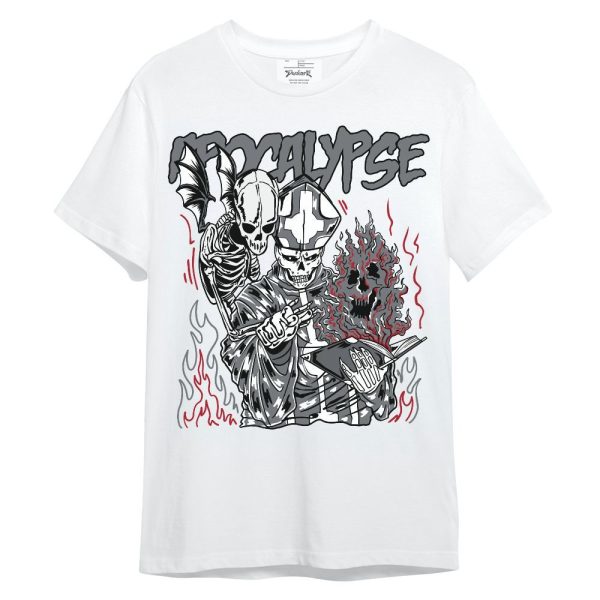 Retro Fire Red 9s Shirt - Apocalypse Skeleton Unisex Shirt Matching Jordan Shirt Jezsport.com