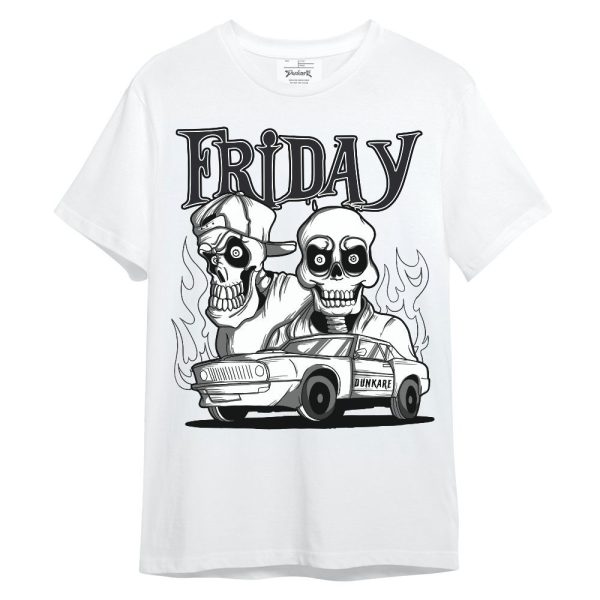 White Thunder 4s Shirt, Friday Funny Graphic Unisex Shirt Matching Jordan Shirt Jezsport.com