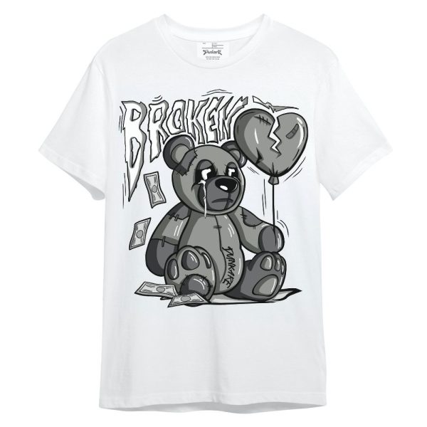 Paris Cement Grey 4s Shirt - Broken Bear Shirt Unisex Oufit Unisex Shirt Matching Jordan Shirt Jezsport.com