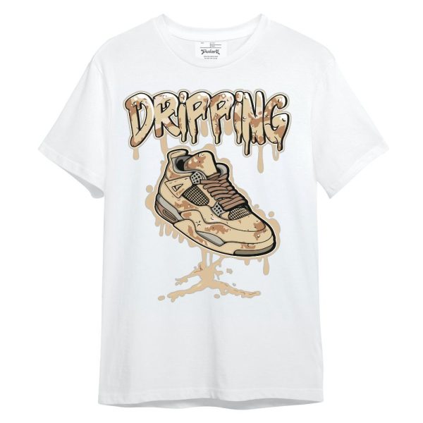 Desert Camo 3s Shirt - Dripping Shoe 4S Graphic Unisex Shirt Matching Jordan Shirt Jezsport.com