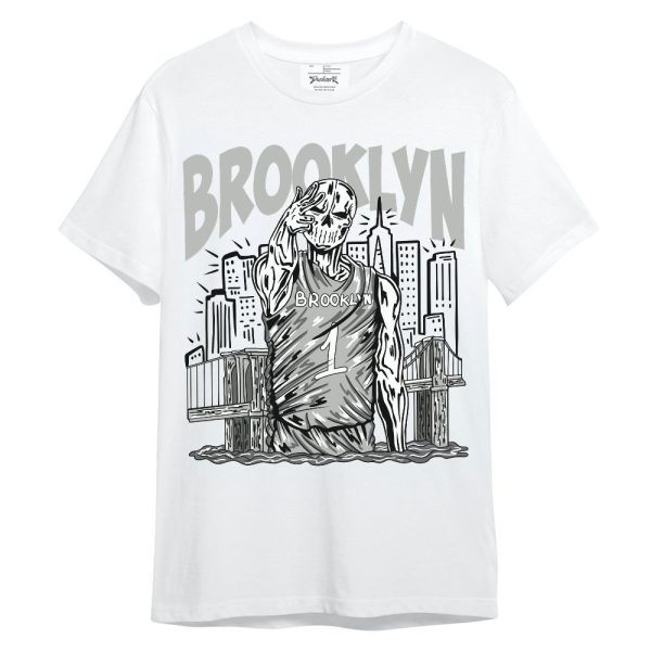 Paris Cement Grey 4s Shirt - Brooklyn's Skeleton Unisex Shirt Matching Jordan Shirt Jezsport.com