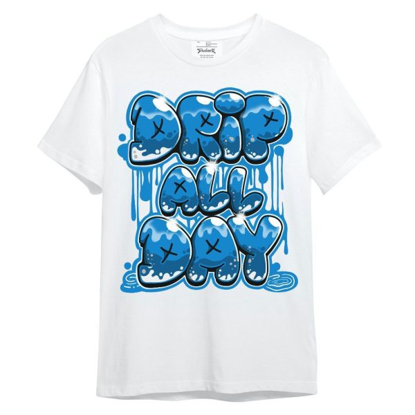 Industrial Blue 4s Shirt - DRIPPIN Days Graphic Unisex Shirt Matching Jordan Shirt Jezsport.com