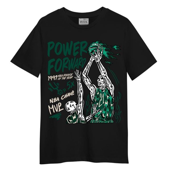 Oxidized Green 4s Shirt - Power Shot Skeleton Shirt Unisex Matching Jordan Shirt Jezsport.com