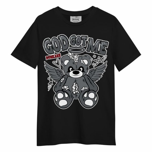 Retro Fire Red 9s Shirt - Gods Guides Me Bear Unisex Shirt Matching Jordan Shirt Jezsport.com