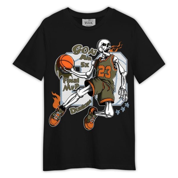 Olive 5s Shirt, 23 G.O.A.T Basketball Shirt Outfit Jezsport.com