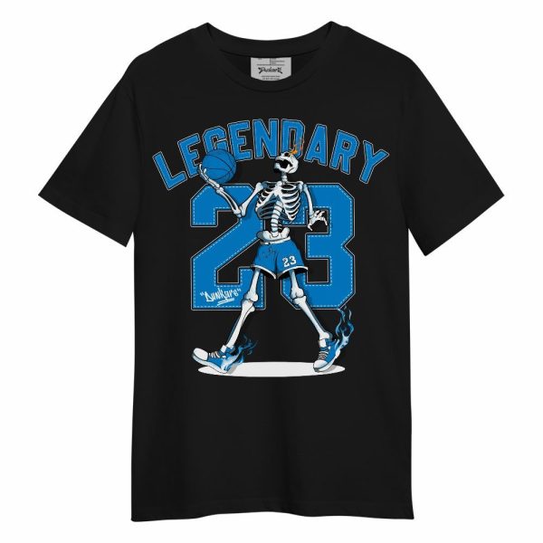 Industrial Blue 4s Shirt, 23 Skeleton G.O.A.T Military Blue 4s Outfit Unisex Shirt Matching Jordan Shirt Jezsport.com