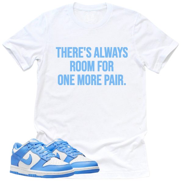 One More Pair Shirt, Retro Dunk Low University Blue Sneaker Match Tee Jezsport.com