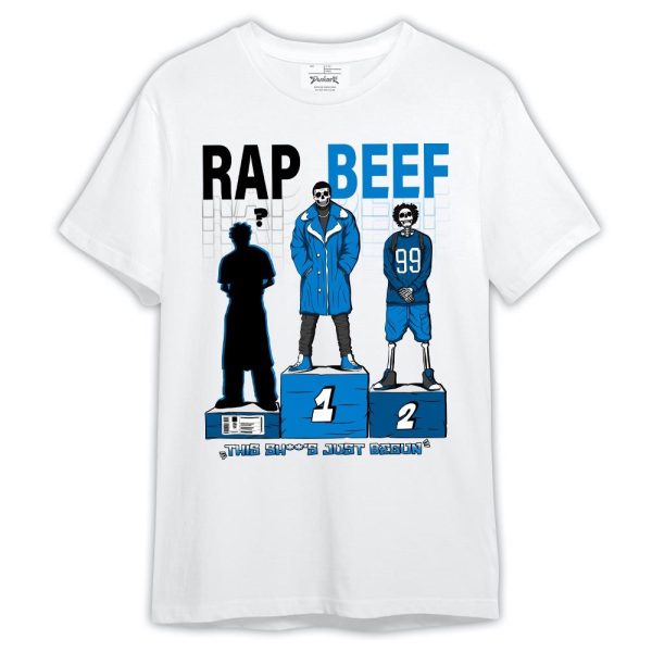 Industrial Blue 4s Shirt, Rap Beef Shirt Outfit Military Blue 4s Matching Jordan Shirt Jezsport.com