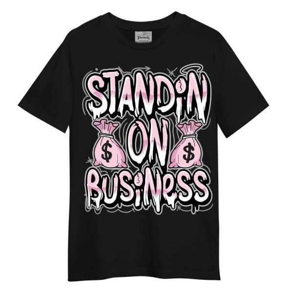 Orchid 4s Shirt - Standin' Business Graphic Shirt Unisex Matching Jordan Shirt Jezsport.com