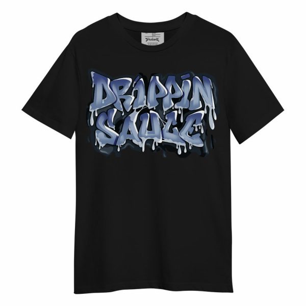 Low Diffused Blue 11s Shirt, Drippin Sauce Typography Unisex Shirt Matching Jordan Shirt Jezsport.com