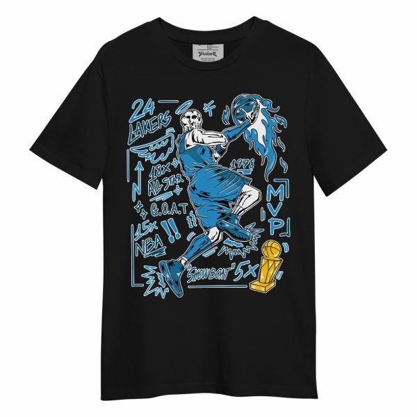 Powder Blue 9s Shirt - Superstars Skeleton Unisex Shirt Matching Jordan Shirt Jezsport.com