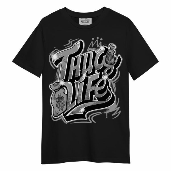 Black Wolf Grey 12s Shirt - Free Thug Living Graphic Unisex Shirt Matching Jordan Shirt Jezsport.com