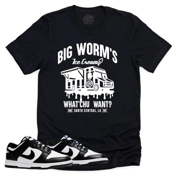 BW Ice Cream Shop Shirt Retro Dunk Low Panda Sneaker Match Tee Jezsport.com