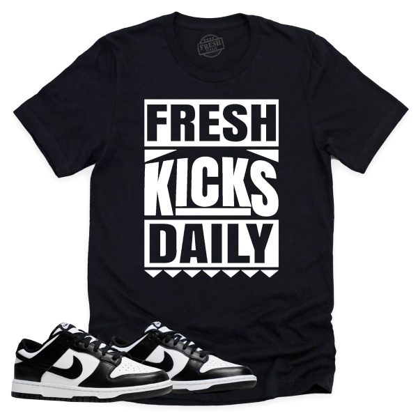 Fresh Kicks Daily Shirt Retro Dunk Low Panda Sneaker Match Tee Jezsport.com