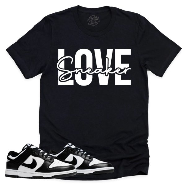 Sneaker Love Shirt Retro Dunk Low Panda Sneaker Match Tee Jezsport.com